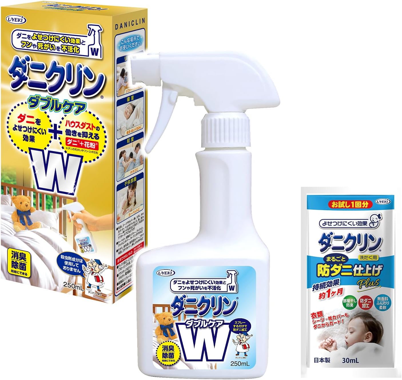 日本代購｜UYEKI(ウエキ)のストアを表示 UYEKI(ウエキ) ダニクリン Wケア 詰替 230ｍL（防ダニ・ハウスダスト抑制 持続効果 約1ヶ月）【日本アトピー協会推薦品】｜Amazon JP