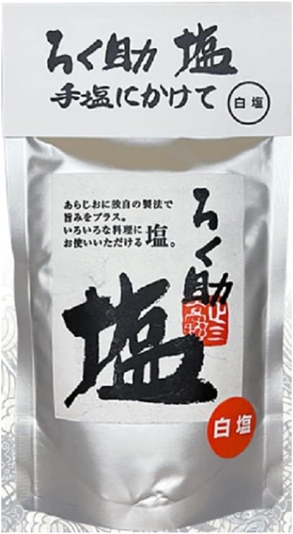 日本代購｜ろく助 Rokusuke White Salt 4.6 oz (130 g)｜Amazon JP