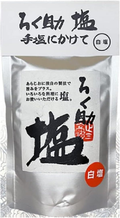 日本代購｜ろく助 Rokusuke White Salt 4.6 oz (130 g)｜Amazon JP