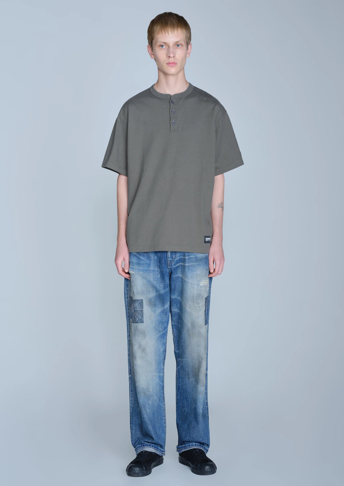 日本代購｜NEIGHBORHOOD CLASSIC HENLEY NECK SS【BLACK / XL】｜NEIGHBORHOOD