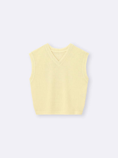 日本代購｜GU T恤 - ループヤーンV領T恤【OFF WHITE / M】｜GU