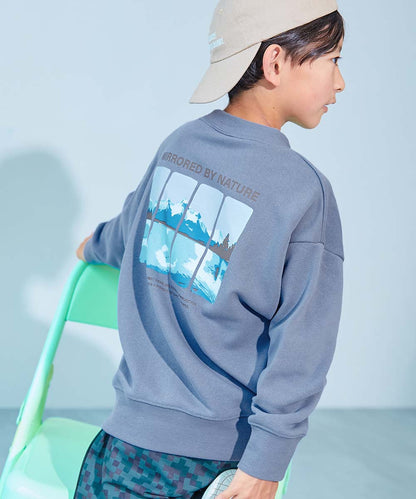 日本代購｜devirockstore 【楽天市場】【LIMITED SALE 最大12%OFF】デビラボ BIGシルエット プリント トレーナー 子供服 キッズ ベビー服 男の子 女の子 オーバーサイズ トレーナー トップス：devirock 楽天市場店【013-風景-ペールグレー / 110】｜樂天