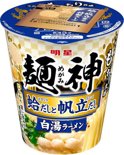 日本代購｜明星 杯麵 - 面神杯蛤汤和扇贝汤拉面12个装｜Amazon JP