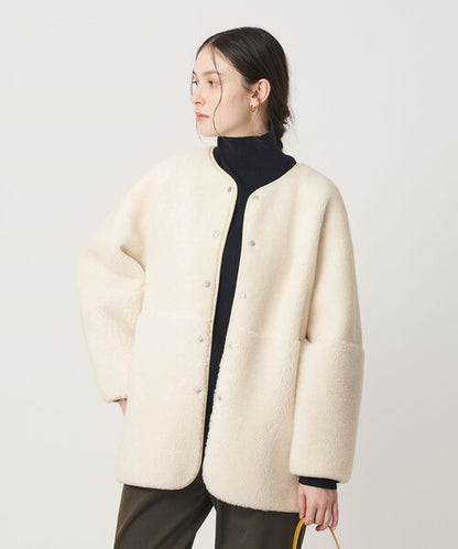日本代購｜BEAUTY&amp;YOUTH UNITED ARROWS BEAUTY＆YOUTH UNITED ARROWS コート アウター 「WEB限定」ボア×フェイクムートン リバーシブルジャケット レディース【オフホワイト / M】｜ZOZOTOWN
