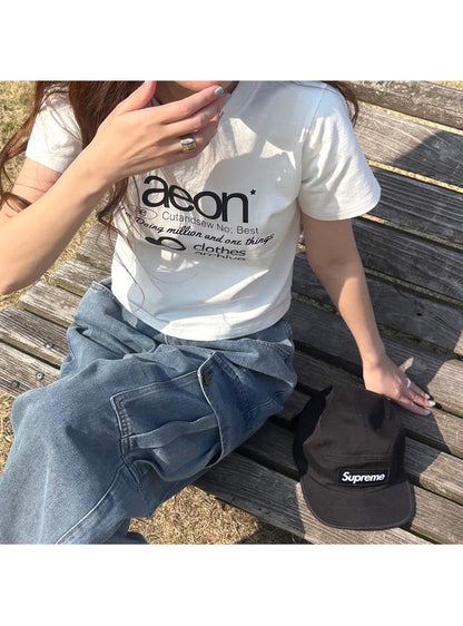日本代購｜GRL T恤 - 標誌印花 T恤【Off White】｜GRL