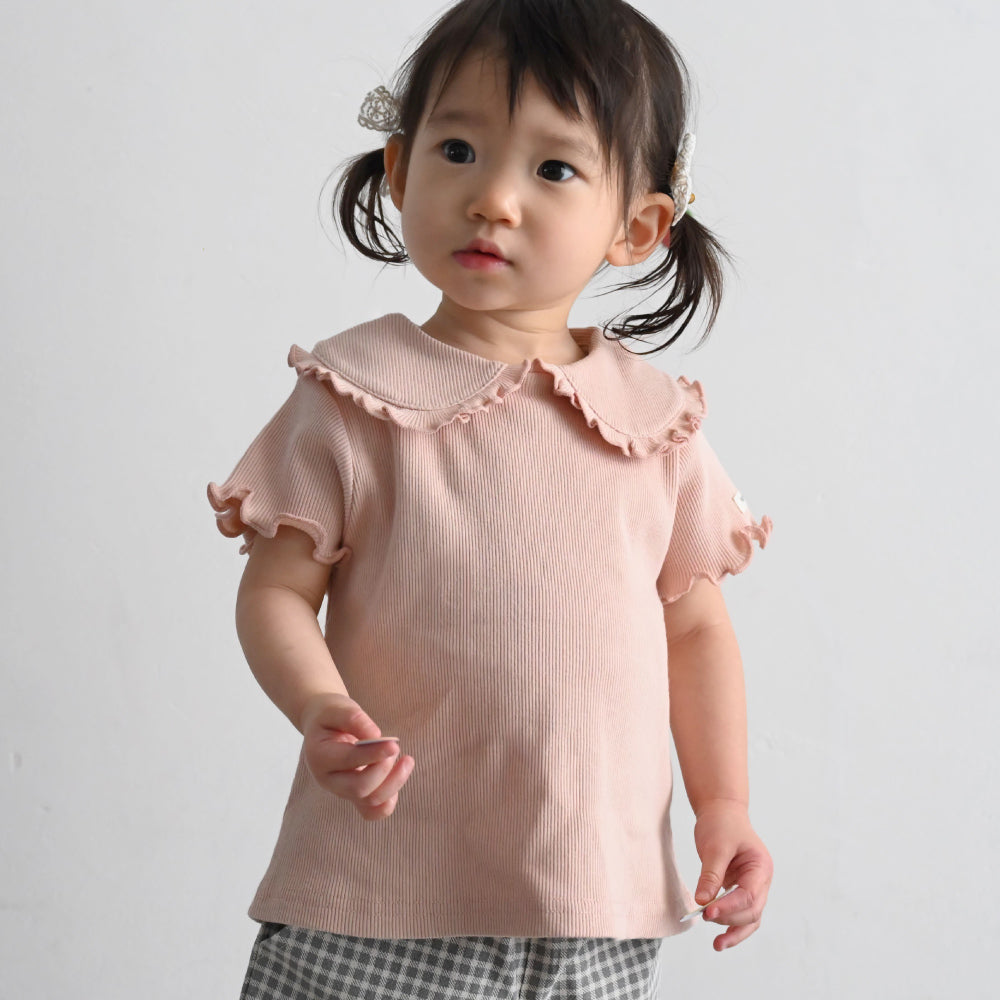 日本代購｜PUPPAPUPO T恤 - ビッグカラー 半袖 T恤｜PUPPAPUPO