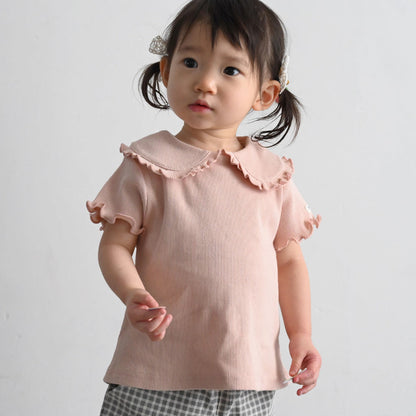 日本代購｜PUPPAPUPO T恤 - ビッグカラー 半袖 T恤｜PUPPAPUPO