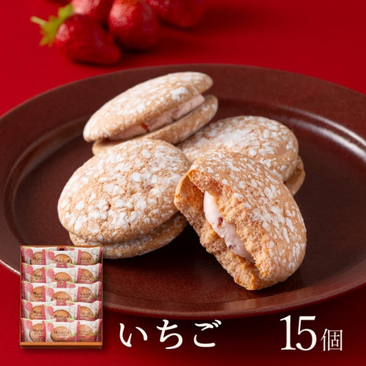 神戶風月堂 神戶布雪（草莓）15個入