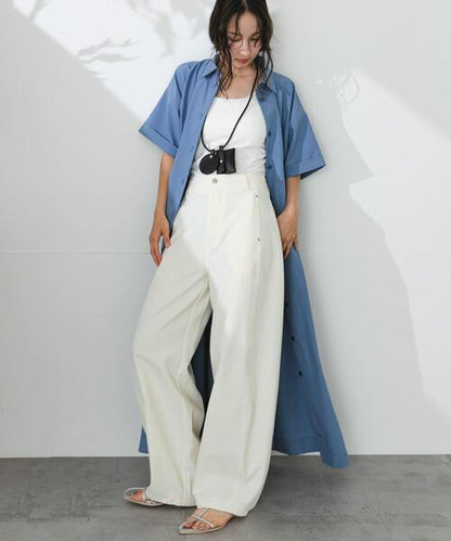 日本代購｜SENSE OF PLACE by URBAN RESEARCH 寬褲 - 寬腿巴雷爾腿 chinos 褲子｜ZOZOTOWN