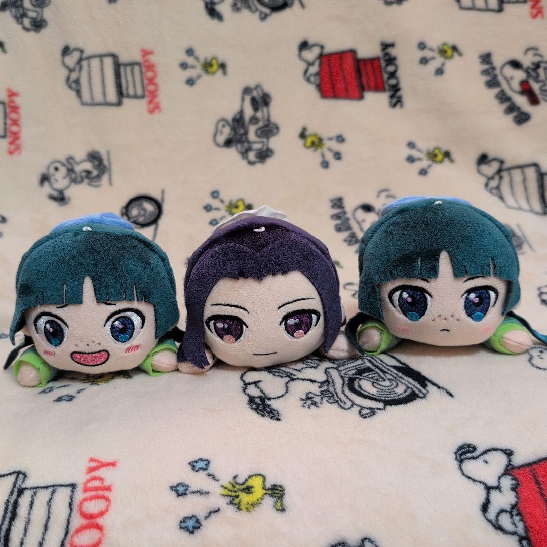 日本代購｜藥屋的獨白 抱枕 - 寝そべり ぬいぐるみ 貓咪 全3種套裝｜Mercari