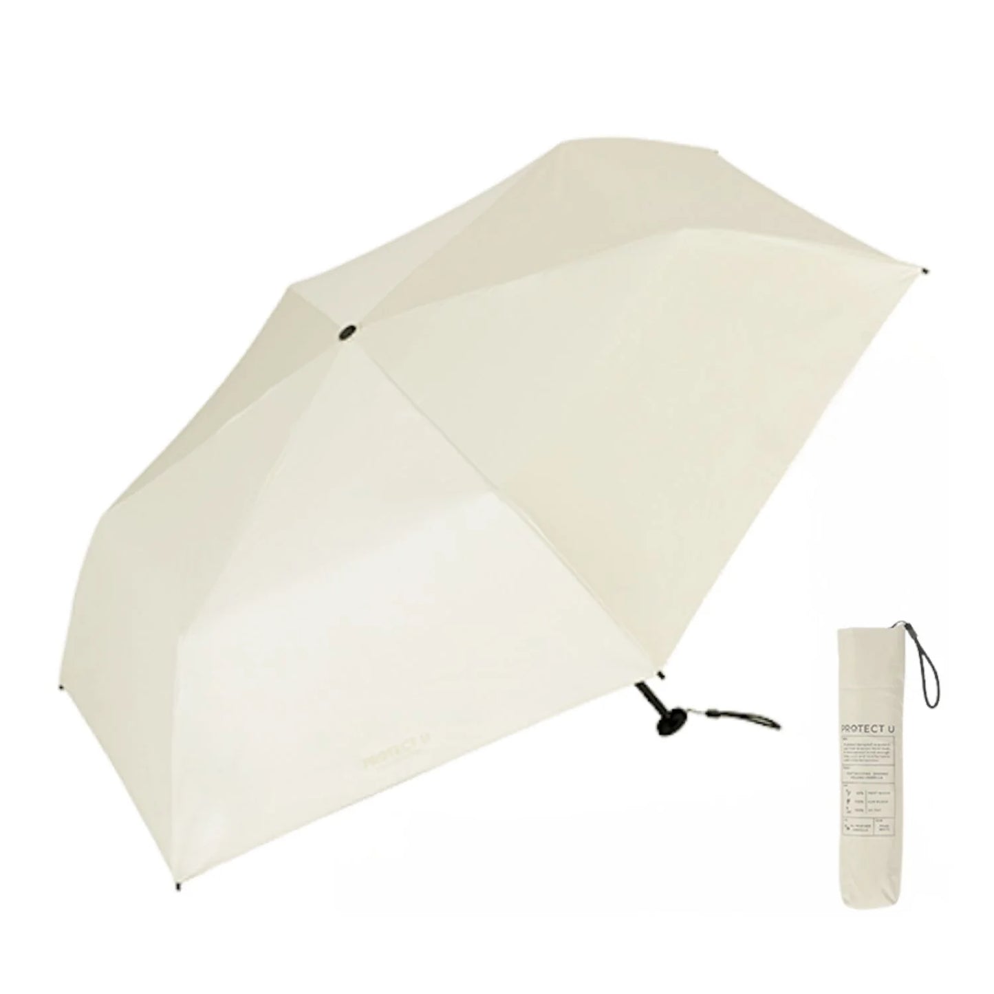 日本代購｜PROTECT U 折疊傘 - 超輕量折疊日傘 50cm【黑色】｜PROTECT U
