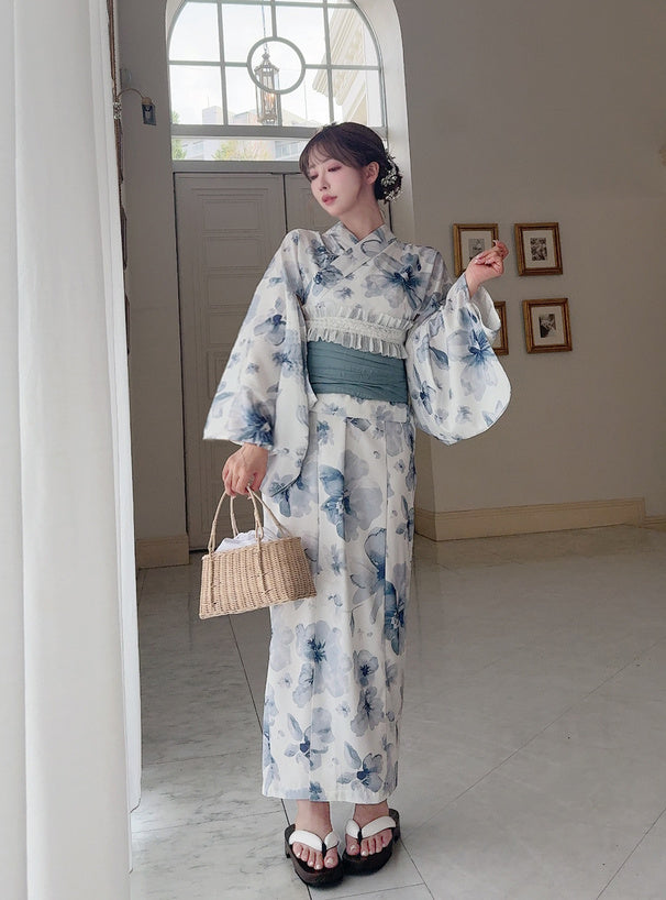 日本代購｜GRL 浴衣 - 3點套裝2Way水彩花柄浴衣｜GRL
