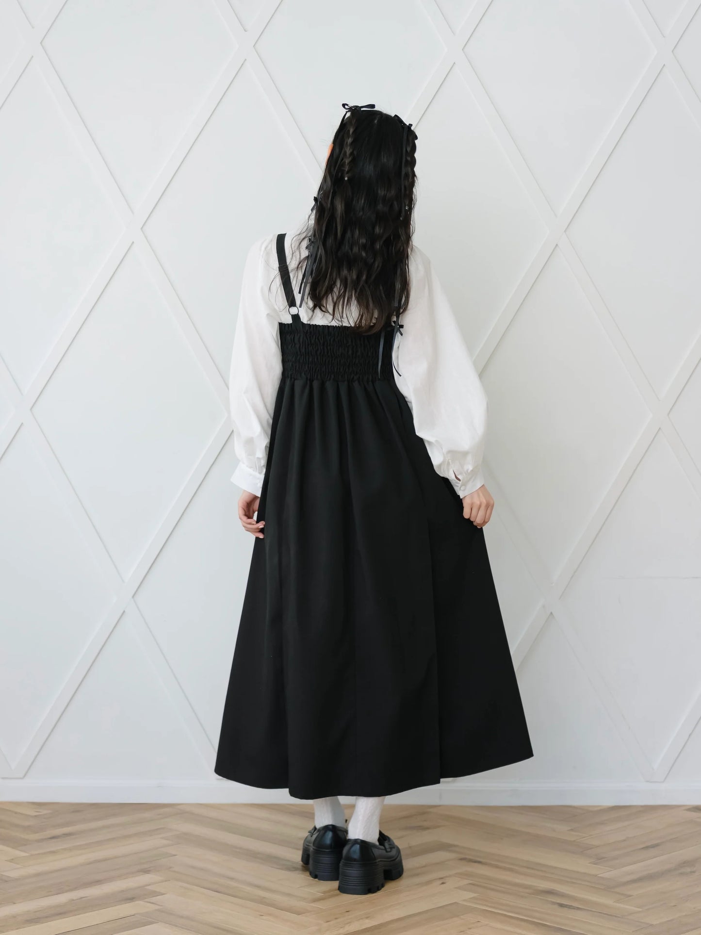 日本代購｜mero boutique 2018 連身裙 - 黑色プリーツ連身裙｜mero boutique 2018