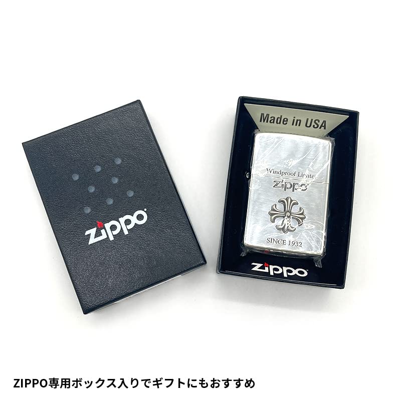 ZIPPO 打火機 油打火機 經典銀色拋光款 帶禮盒 附替換芯 防風設計 適合收藏與送禮 2CM-1