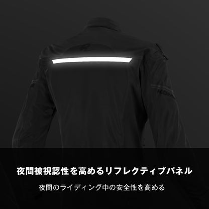 日本代購｜KOMINE 摩托車夾克 - 2025 年款 07-175 JK-175 輕量網格夾克 銀色 L｜Amazon JP