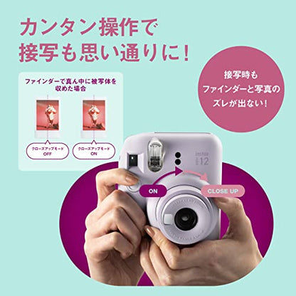 富士軟片 FUJIFILM 拍立得相機 instax mini 12  自動曝光 近拍功能 時尚設計