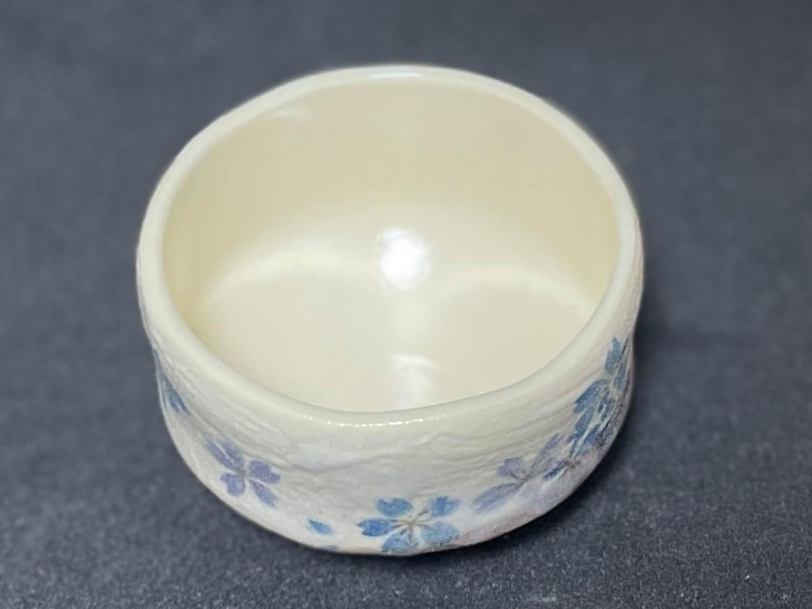 日本代購｜艾尔奈特 抹茶碗 - 平安樱 蓝色 陶器｜Amazon JP