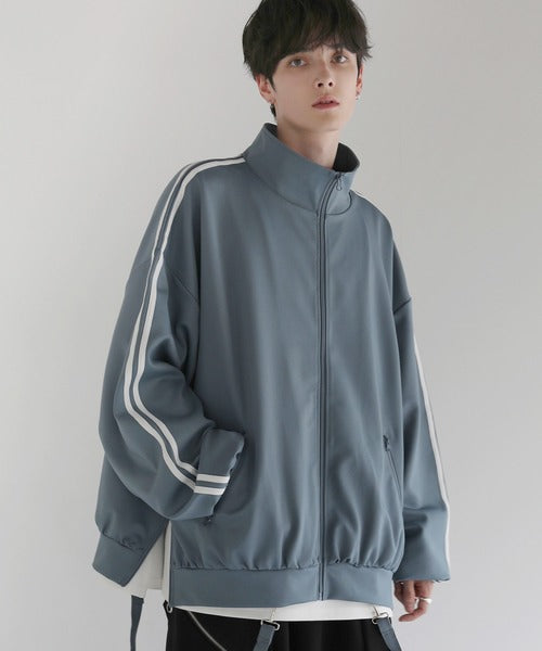 日本代購｜LILL LILL（リル） ジャージブルゾン X-LARGE ブルーグレー メンズ｜ZOZOTOWN