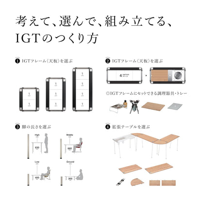 日本代購｜Snow Peak 桌子 - 分離式IGT眼鏡角線桌｜Amazon JP