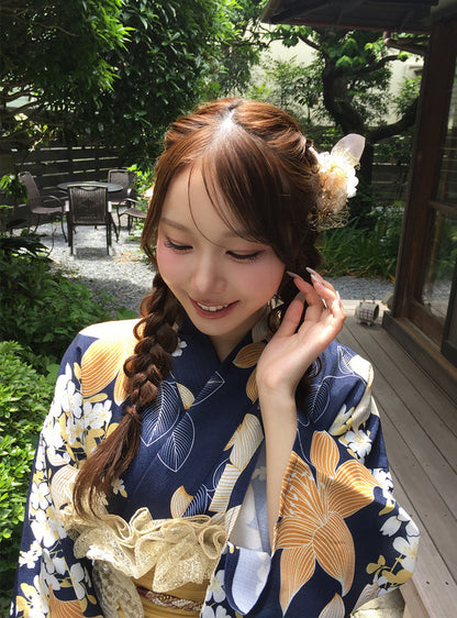 日本代購｜GRL 髮飾 - 金色清花葉髮夾3件組｜GRL