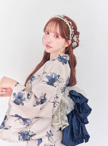 日本代購｜GRL 髮飾 - 花朵造型珍珠髮飾【フラワーモチーフパールヘッドドレス】｜GRL