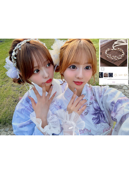 日本代購｜GRL 髮飾 - 花朵造型珍珠髮飾【フラワーモチーフパールヘッドドレス】｜GRL
