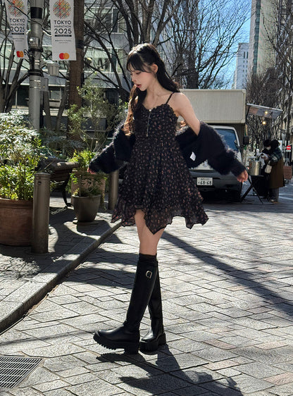 日本代購｜GRL 迷你洋裝 - 花柄迷你洋裝イレヘムキャミソール｜GRL