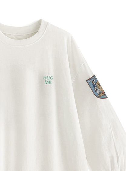 日本代購｜GRL ワッペンロゴロングTシャツ[cc39]【オフホワイト / F】｜GRL