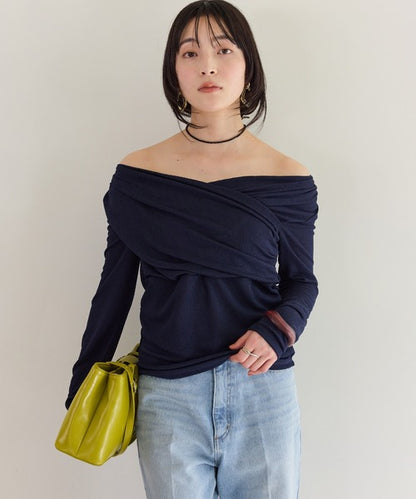 日本代購｜VIS T恤 - tシャツ シアードレープ上衣｜ZOZOTOWN