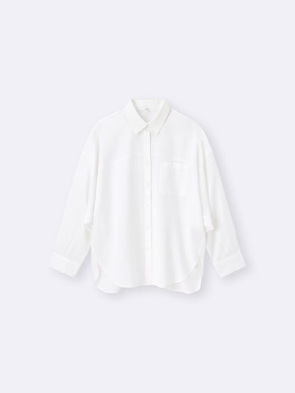 日本代購｜GU 襯衫 - OLIVE色シアードルマンスリーブ襯衫｜GU