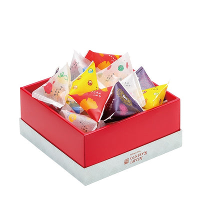 【日本代購】麻布かりんと いろは 8種花林糖禮盒 24袋入 AZ801｜東京麻布十番老舖 黒糖・梅・柚子等