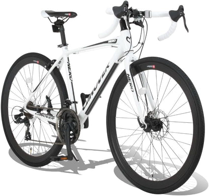 日本代購｜卡诺伯 公路自行車 - 21档变速 碟刹 公路自行车｜Amazon JP