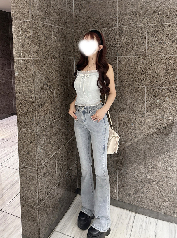 日本代購｜GRL 牛仔褲 - フレア牛仔褲藍色 M｜GRL