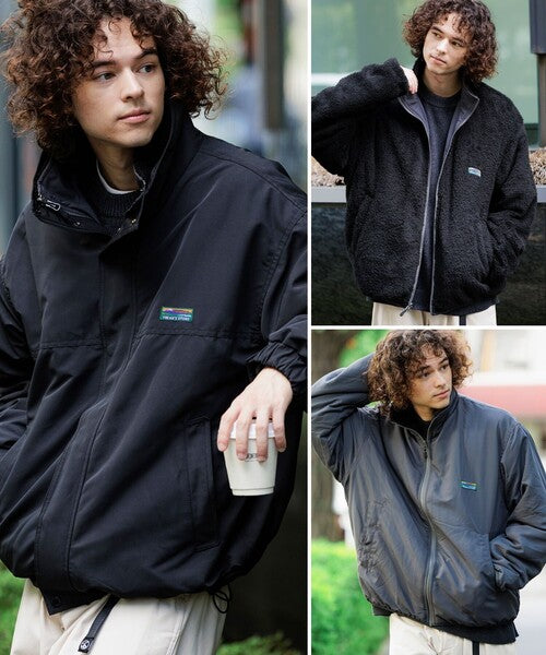 日本代購｜FREAK'S STORE FREAK'S STORE（フリークスストア） ブルゾン アウター フリース 限定展開 リバーシブルライナーセット 4way スタンドカラー ブルゾン / ナイロンフリース ライナーセット / ２枚セット メンズ【ナチュラル / S】｜ZOZOTOWN