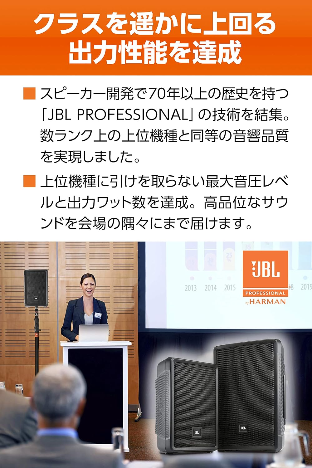 日本代購｜JBL JBL PROFESSIONAL ポータブル PA システム IRX-108BT-Y3 【国内正規品・3年保証】簡単操作で Bluetooth 対応（スピーチやスタジオにも最適）｜Amazon JP
