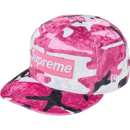 日本代購｜Supreme 帽子 - Crushed Velvet Box Logo 帽子【Woodland Camo】｜Supreme