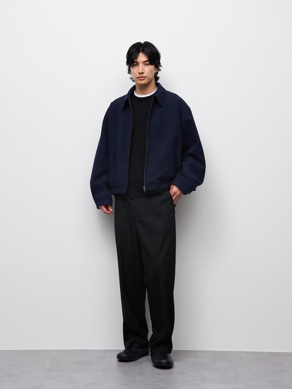 日本代購｜GU コージーメルトンジップブルゾン【DARK GRAY / M】｜GU