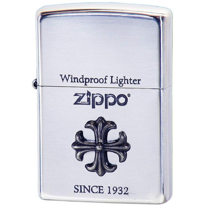 ZIPPO 打火機 油打火機 經典銀色拋光款 帶禮盒 附替換芯 防風設計 適合收藏與送禮 2CM-1