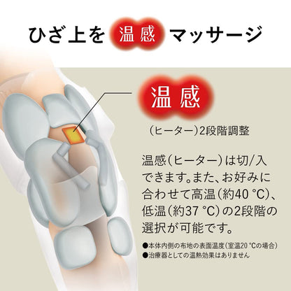 Panasonic 膝部專用 空氣按摩器 帶溫感功能 抗菌設計 灰色 EW-RJ50-H