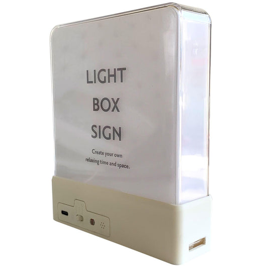 TOYO ケースLIGHT BOX SIGN (light box sign) size is approximately W13.3 D4 H15.6cm, color is LBS (white).