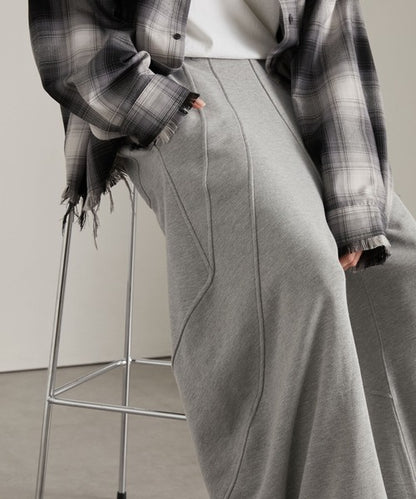 日本代購｜cussil cussil（クシル） ワイドパンツ スウェットパンツ ジャージ 「cussil/クシル」スパイラルシームカーブデザインワイドスウェットパンツ メンズ レディース【グレー / L】｜ZOZOTOWN