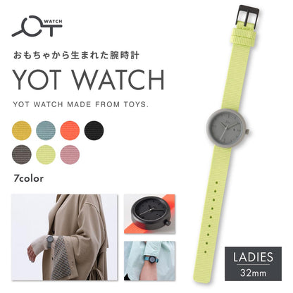 YOT WATCH 女士指針手錶 32mm｜極簡設計 × 環保材質 × 日本機芯｜時尚防水 × 輕量舒適