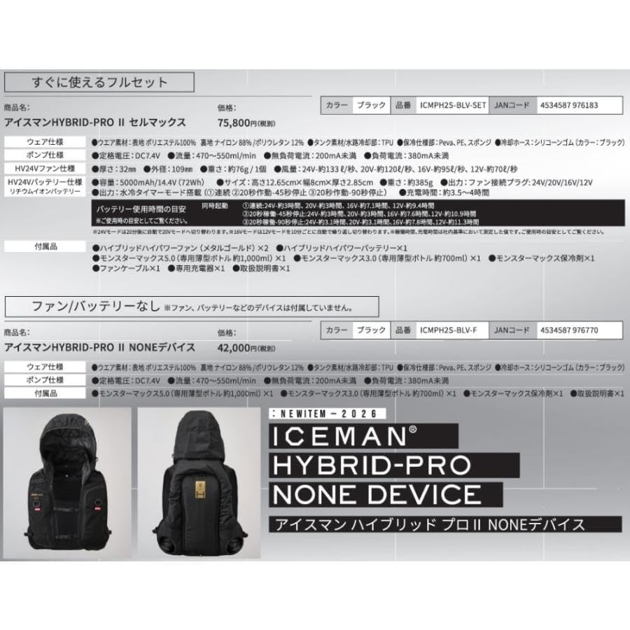 日本代購｜山真製鋸 冷卻背心 - HYBRID-PRO II 冷卻背心｜Amazon JP