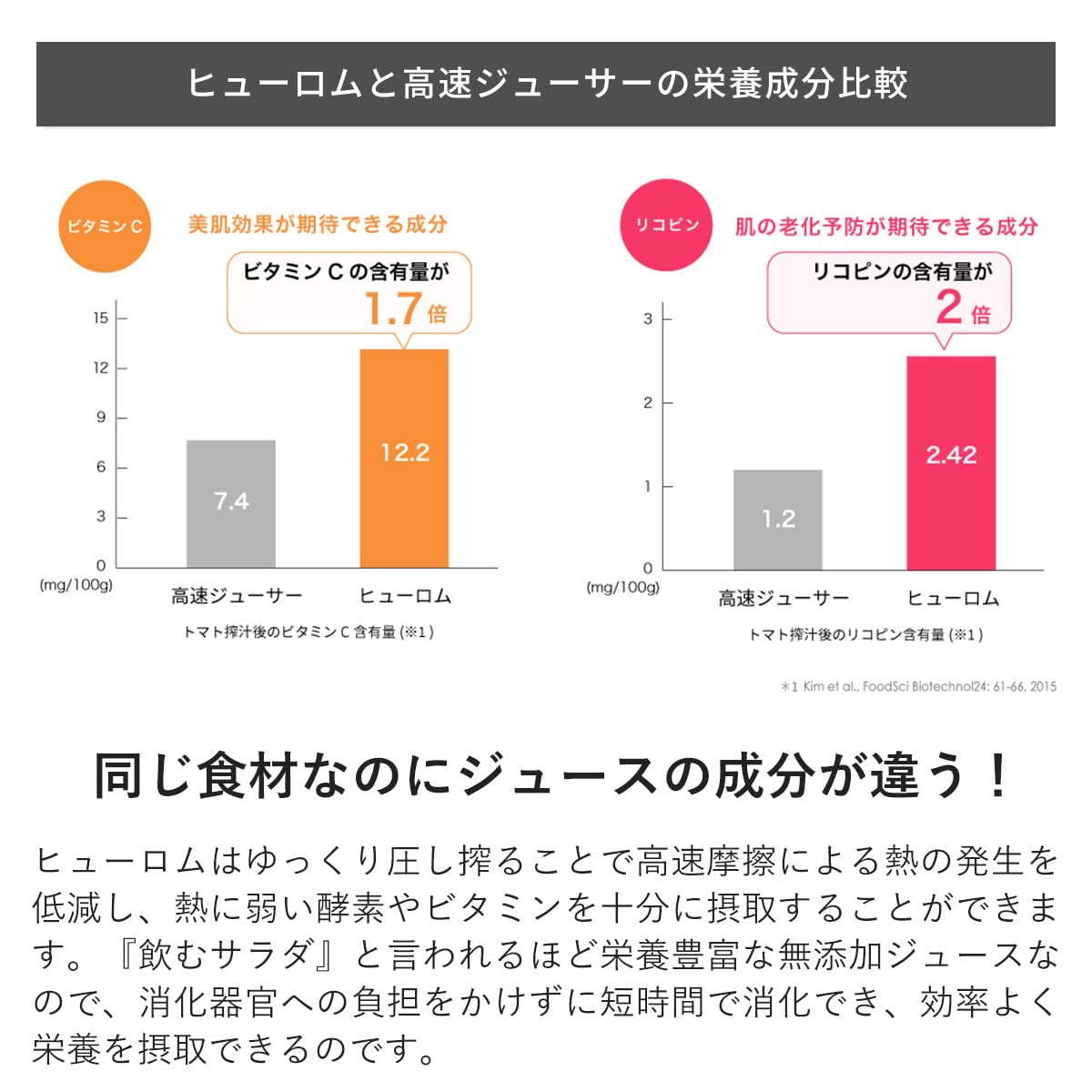 Siroca 低速冷壓果汁機｜冷壓慢磨 × 高營養保留｜大口徑投料 × 自動切割｜健康果汁、濃郁豆漿一機搞定！