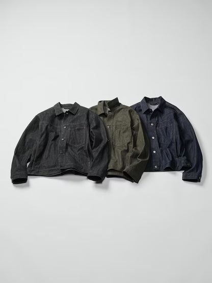 日本代購｜UNIQLO 外套 - デニムトラッカージャケット 黑色 XL｜UNIQLO