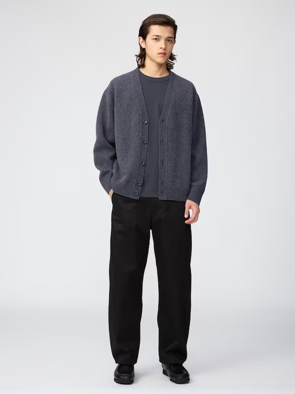 日本代購｜UNIQLO 外套 - ラムV領外套 深棕色 L｜UNIQLO