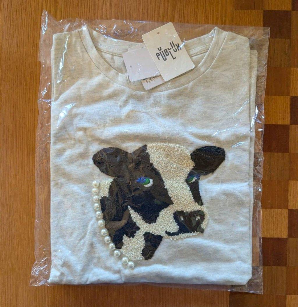 日本代購｜PUBLUX T恤 - 半袖牛刺繡T恤｜Mercari