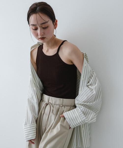 日本代購｜SENSE OF PLACE by URBAN RESEARCH SENSE OF PLACE by URBAN RESEARCH カップ付き キャミソール アシメネックカップツキキャミソール【ブラック / ONE】｜ZOZOTOWN