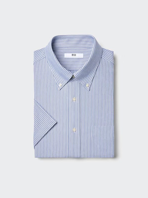 日本代購｜UNIQLO 襯衫 - 乾燥無需熨燙襯衫/按扣/條紋｜UNIQLO