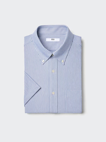 日本代購｜UNIQLO 襯衫 - 乾燥無需熨燙襯衫/按扣/條紋｜UNIQLO